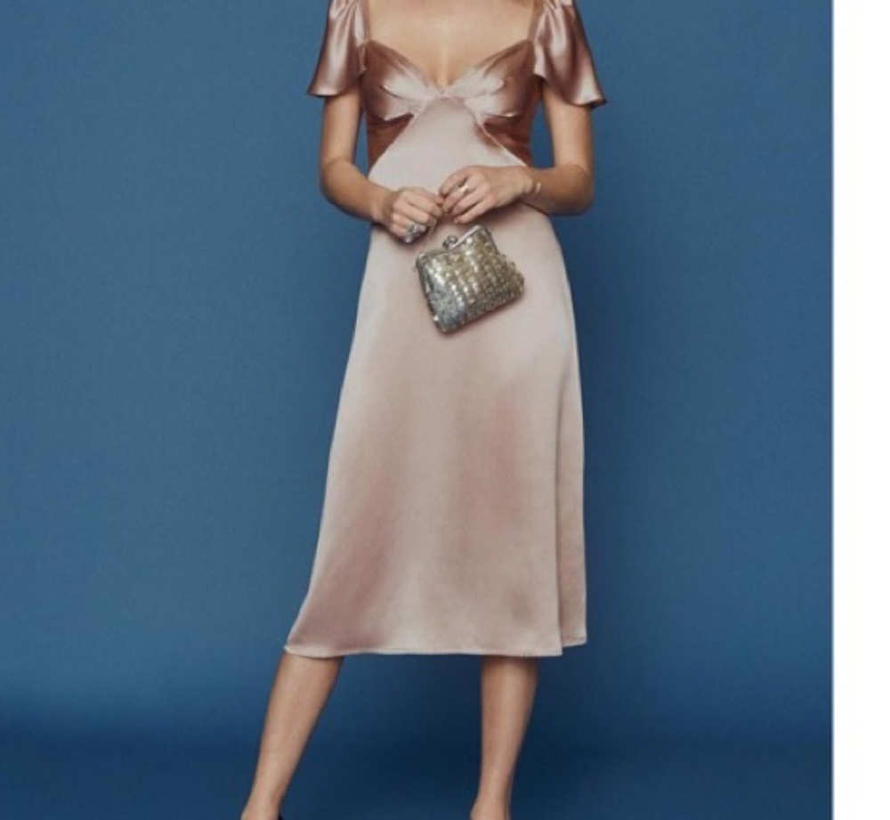 Reformation Kaylee Dress in Blush